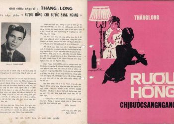 Bài báo viết năm 1965, giới thiệu nhạc sĩ Thăng Long và ca khúc “Rượu hồng chị bước sang ngang”