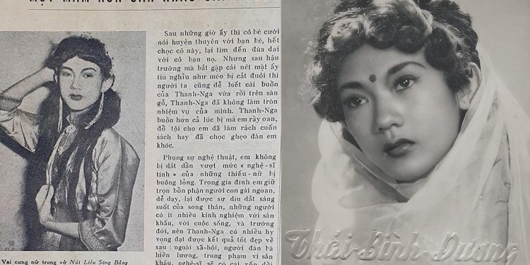 Nội dung một bài báo năm 1956: “Thanh Nga – Một mầm non sân khấu cải lương”