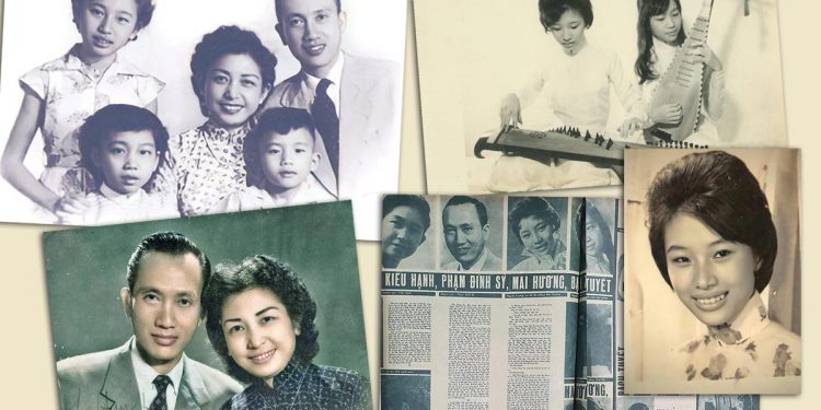 Bài báo xưa năm 1963: Một gia đình nghệ sĩ (Phạm Đình Sỹ – Kiều Hạnh – Mai Hương – Bạch Tuyết)