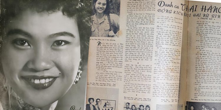 Một bài báo cũ về danh ca Thái Hằng hơn 60 năm trước