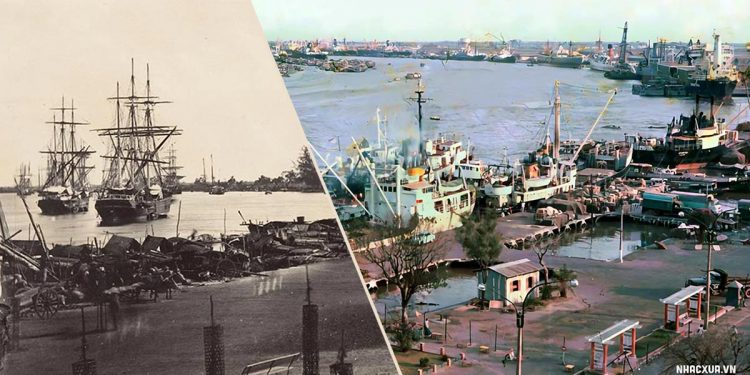 Những hình ảnh tàu thuyền tấp nập trên sông Bến Nghé (sông Sài Gòn) suốt hơn 1 thế kỷ
