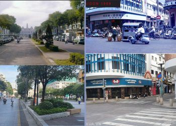 Hình ảnh so sánh đường Sài Gòn xưa và nay với cùng một góc ảnh – Phần 3: Đại lộ Nguyễn Huệ