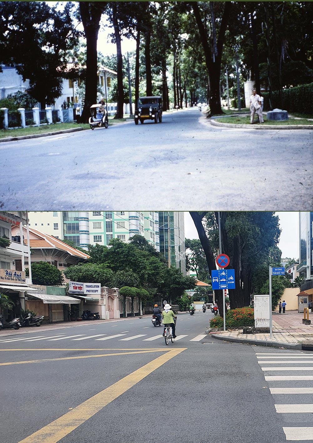 Hình Ảnh Sài Gòn Xưa Và Nay Chụp Cùng 1 Vị Trí: Loanh Quanh Góc Phố Quận Ba