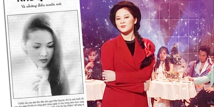 Thời thơ ấu và những năm đầu sự nghiệp của Như Quỳnh được kể lại qua bài báo năm 2000