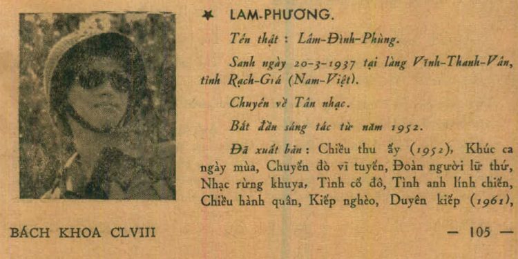 Quan điểm sáng tác của nhạc sĩ Lam Phương qua bài phỏng vấn hiếm hoi trước 1975