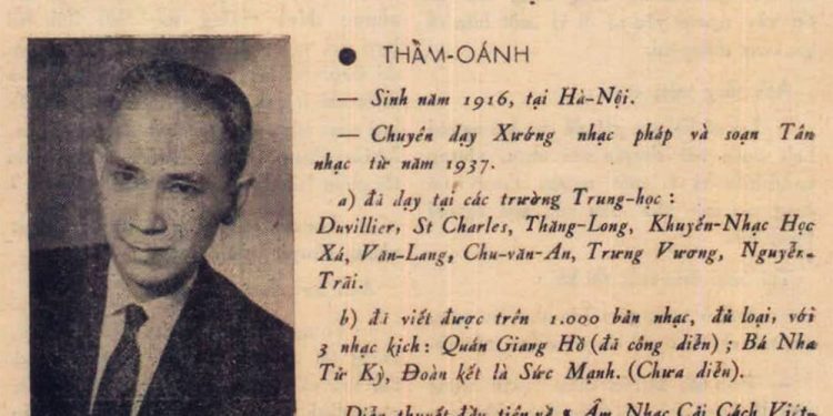 Lược sử hình thành và phát triển tân nhạc Việt Nam (bài viết của nhạc sĩ Thẩm Oánh năm 1963)
