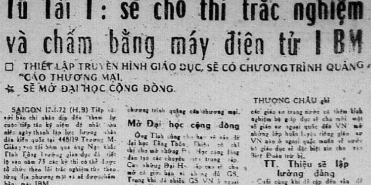 “Kỳ thi Tú tài IBM” ở Sài Gòn năm 1974 – Lần đầu tiên và cũng là lần cuối cùng